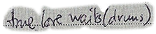true love waits (drums)